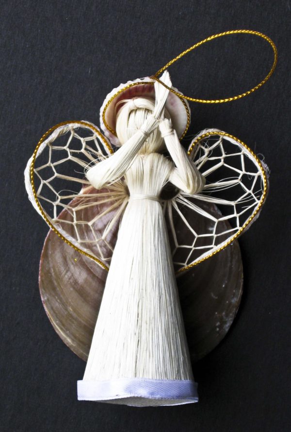 Abaca Angel Christmas Ornament