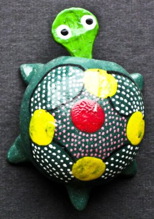 Lucky Turtle (Wooden Bobble Head Turtle)