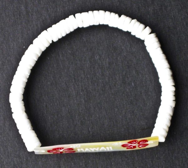 Puka Shell Mother of Pearl ID Bracelets