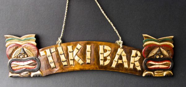 Tiki Bar Wooden Sign