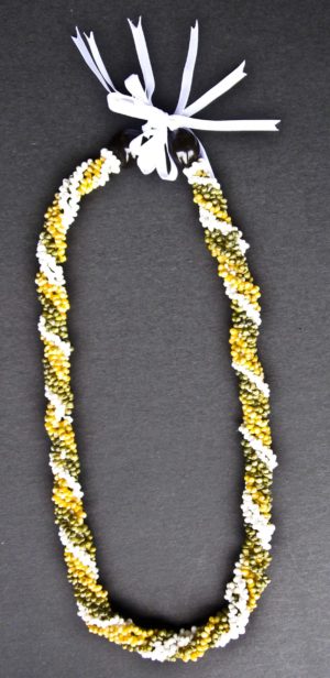 TRICOLOR TWISTED MONGO SHELL LEI