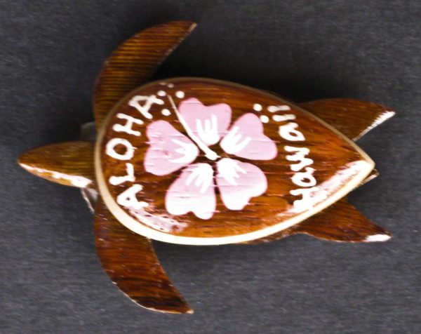 TURTLE MAGNET - HIBISCUS ALOHA HAWAII - PINK